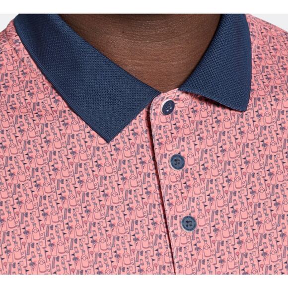 Walter Hagen Men’s Performance 11 Printed Golf Polo - Picture 3 of 6